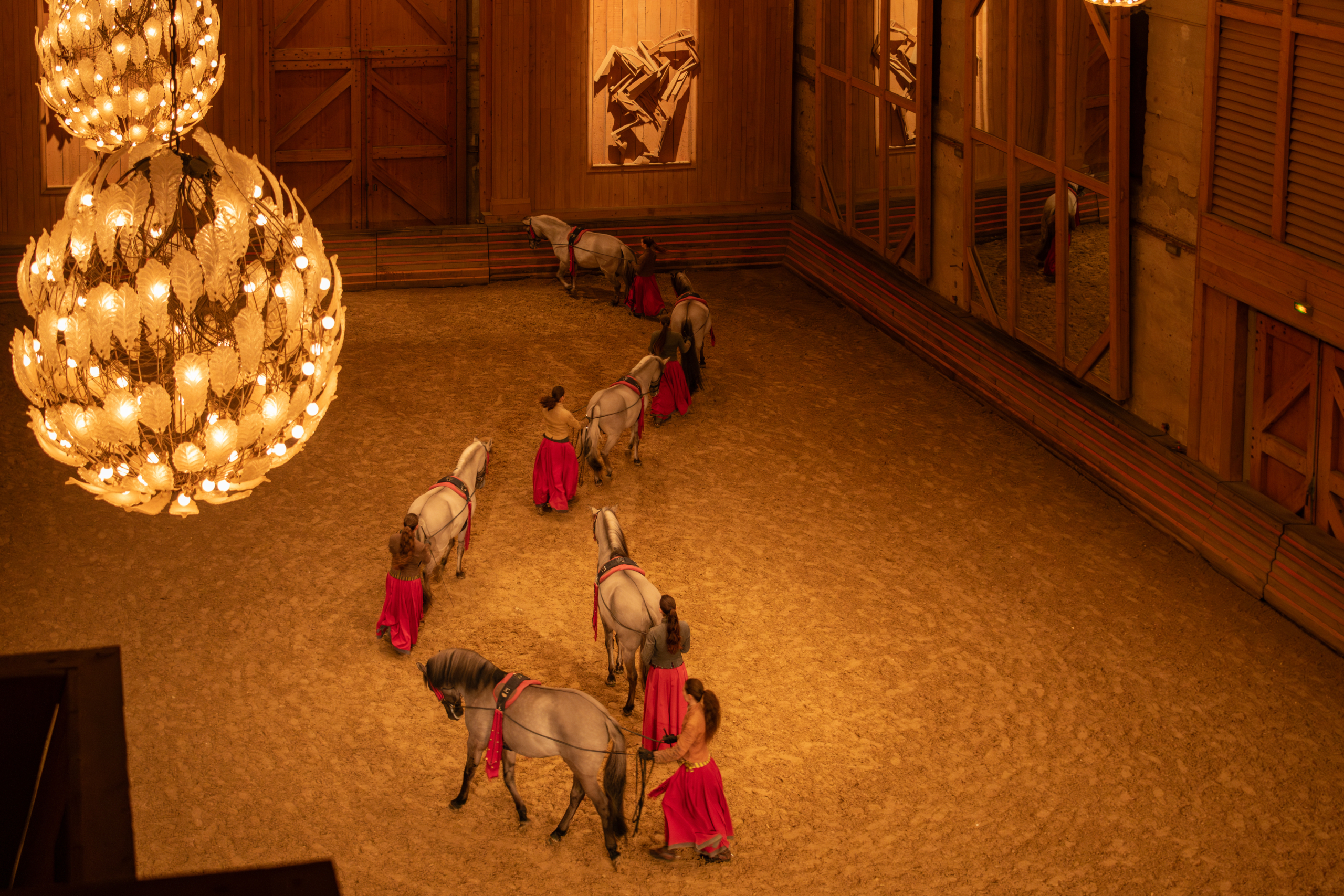 Manège de l'Académie Équestre de Versailles - Format spectacle Équestre "La voie de l'écuyère"